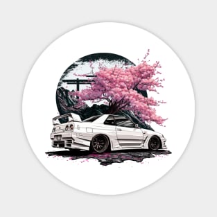 Skyline Cherry Blossom Magnet